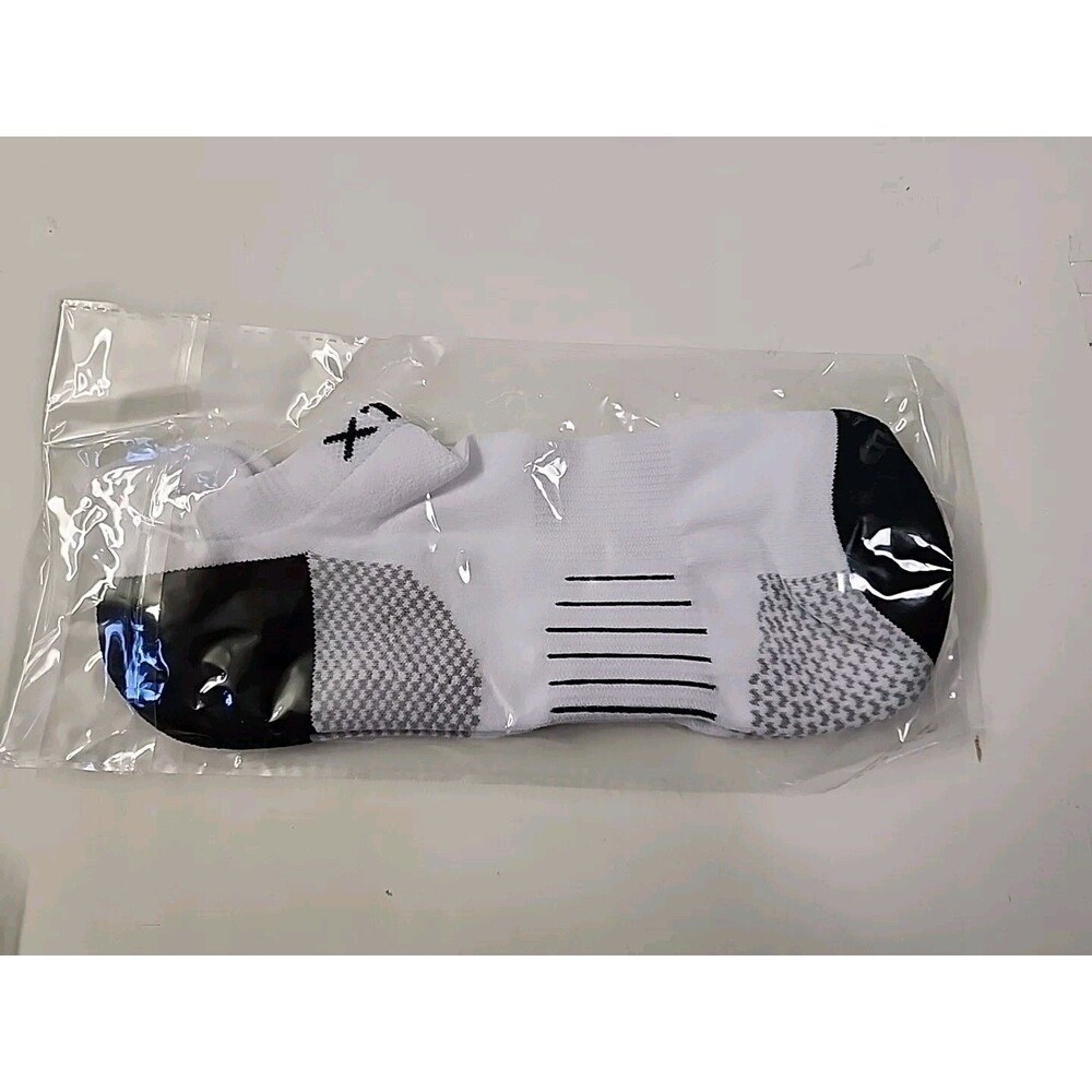 XTF Ankle Socks Mens White/Black New In Package Sports Athletic